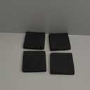 Adhesive Foam Padding, 4 Pieces Neoprene Foam Anti Vibration Pads High Density Closed Cell Foam Sheet, Insulation Soundproofing Black (4" x 4" x 3/4", 4 Pcs)