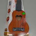 YEZI Classical Ukulele for Kids, Mini Toddler Guitar Toy with Pick, Educational Musical Instrument for Preschool Boys Girls, Early Learning Music Toy for Ages 3 4 5 6+ Years Old, Brown