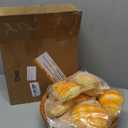 Chivao 13 Pcs Fake Bread with Basket Artificial Food for Display Photo Props Realistic Bread Toy Set Simulation French Loaf Faux Pastries Food Model for Bakery Home Kitchen Decoration(Bread)