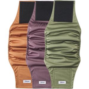 Washable Dog Diapers Male Reusable, Premium Belly Bands for Male Dogs, Pack of 3, High Absorbing Extra Large Male Dog Pee Wraps for Doggies in Incontinence or Excitable Urination and Training(XL)