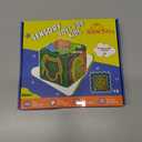 2 x Sensory Activity Board Upgraded- 3D Sensory Activity Ball,Stress Relief Toy,Silicone Fidget Toy for Stress Relief,Anxiety,Autism,ADHD,Kids 3+ & Adults,with Travel Storage Bag & 16 Strings (Blue) (Sphere)