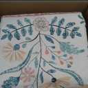 SHACOS 8x10 Floral Area Rugs for Living Room, Machine Washable Vintage Boho Rugs for Bedroom, Non Slip Soft Floral Low-Pile Nursery Carpet for Kids Room Dining Room Entryway Indoor, Pink