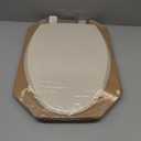 Mayfair Cassel Slow Close Toilet Seat, Easy Clean, Non Slip Premium Wood Seat, Easy Install, Made in USA, Elongated, Bone