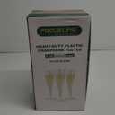 FOCUSLINE 100 Pack 4.5 Oz Plastic Champagne Flutes, Clear Plastic Champagne Glasses, Disposable Toasting Glasses Recyclable Cups for Wedding Party