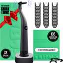 FLAUS Electric Flosser (Oprah's List, Shark Tank) 3 Speeds + 135 Refill Heads Variety Pack (Extra Strong Woven & Gentle Gliding) Water Flosser Alternative, Dentist Tooth Flossers Dental Floss Picks