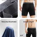DAVID ARCHY Men's Bamboo Rayon Boxers Breathable Cooling Mens Boxer Shorts with Button Fly Relaxed Fit Underwear 2 Pack (Black, M)
