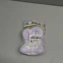 Doll Car Seat for 38 inch Figures, Fits Character Plushes, Blind Box Dolls & Vinyl Collectibles, Includes Air Vent Clip & Desktop Stand, Cute Car Ornament for Collectors (Purple)