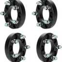 4pcs 5x4.5 1" (25.4mm) Wheel Spacers 82.5mm Bore for Jeep Wrangler TJ YJ TJ XJ MJ KJ, 1/2"-20 Studs 5 Lugs Wheel Adapters fits Ford Mustang Ranger Explorer Dakota, 5x114.3mm, Not Hubcentric