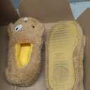 Dearfoams Kids' Kids' Toddlers Whimsical Animal Critter Washable Slipper (2-3 Big Kid, Brown Dog)