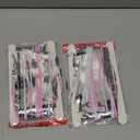 4 Pack Pink Bow Party Backdrop Decoration Pink Bow Foil Fringe Curtains for Girls Bow Birthday Baby Shower Decorations Bridal Shower Bachelorette Party Decor Supplies 3.2ft X 8.2ft