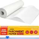 Katbite Heavy Duty Parchment Paper Roll for Baking, 12 in x 262 ft Non-Stick Baking Paper for Cooking, Baking Cookies, Grilling, Air Fryer and Steaming (1Pack) (White)