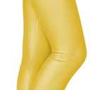 Wildarms Girls Leggings - Shimmer Dance Pants for Festive Wear for Yoga, Workouts,Casual wear (Yellow)