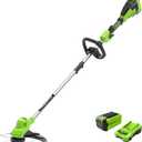 Greenworks 40V 15" Cordless String Trimmer, 2.0Ah Battery and Charger Included