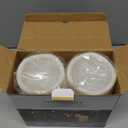 Amagic 2 Pack 8" x 4" Outdoor Plastic Electric flameless Candles with Remote Control and Timer, Battery Operated Flickering LED Pillar Fake Candle for Home, Wedding Decor, Ivory