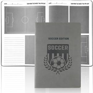 chiazllta The Soccer Notebook for Coaches & Players 7 x 10 Inch Soccer Training Notepad Coaching Board Coaching Notebook for Tactics Tactical Practice Planner Coaches & Players Gifts