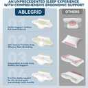 ABLEGRID Memory Foam Cervical Neck Support Pillow,Contour Cooling Gel Pillow for Neck Shoulder Pain Relief,Odorless Ergonomic Orthopedic Adjustable Deep Sleep Bed Pillow for Side,Back,Stomach Sleepers