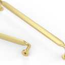 Asidrama 6 Pack Cabinet Handles, 11.3 Inch(288mm) Brushed Brass Kitchen Cabinet Hardware for Cupboard Drawer Pulls