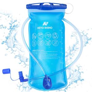 N NEVO RHINO Hydration Bladder1.5L- 2L-3L Leak Proof Water Reservoir, BPA -Free Water Pouch, Water Bladder for Hydration PackHiking Backpack