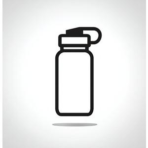 Premium Encased Water Bottle 2,2 Liters, Black