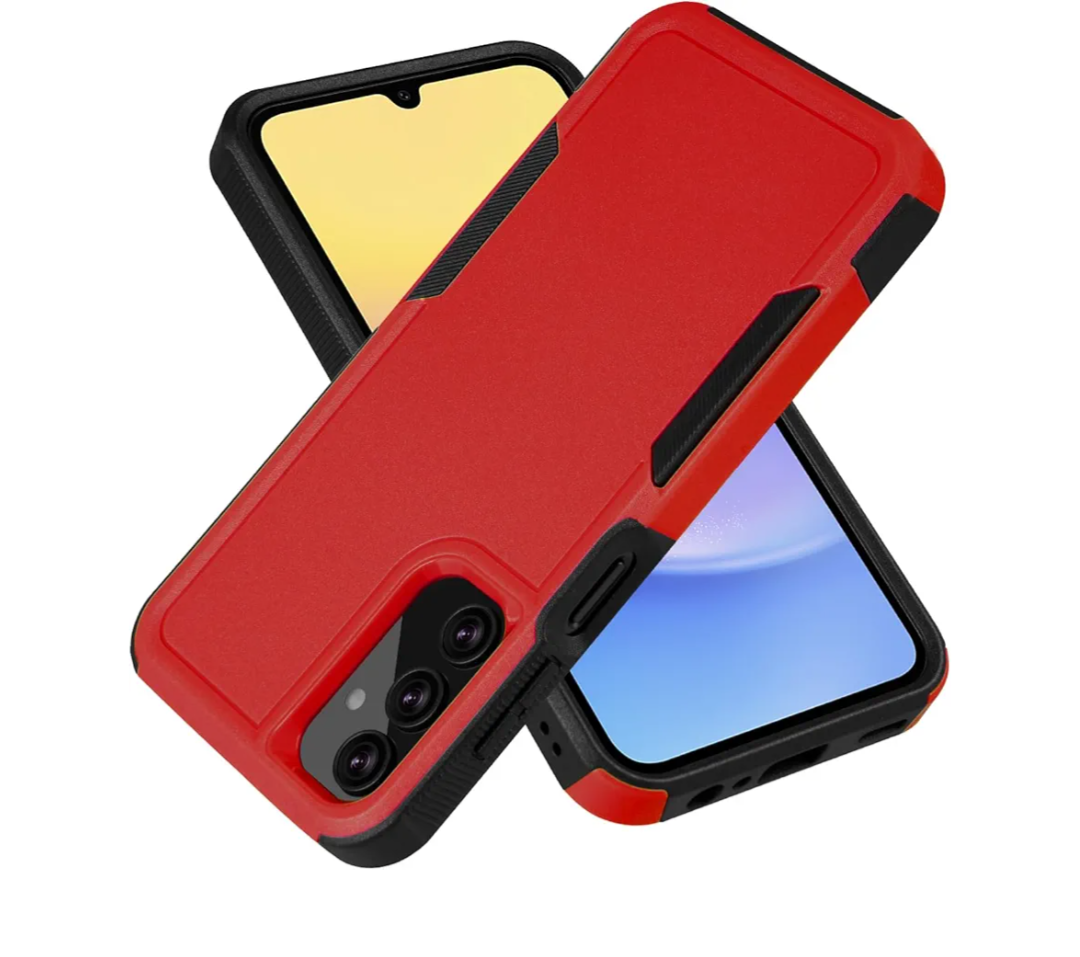 Case for Samsung Galaxy A15 5G Case Dual Layer Protective A15 5G Phone Case Heavy Duty Protection [Anti-Scratch] [Anti-Fingerprint] Non-Slip Shockproof Phone Case for Galaxy A15 5G Case Red