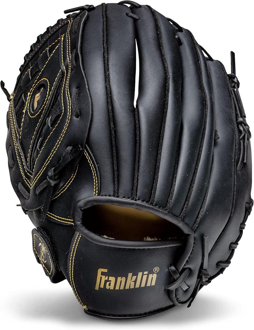 Franklin Sports Baseball + Softball Gloves - Field Master Adult + Youth Baseball + Softball Gloves - Right Hand + Left Hand Gloves - Infield + Outfield Mitts - Multiple Sizes + Colors