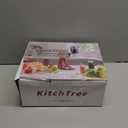 Masticating Juicer Attachment for KitchenAid Stand Mixer, 4.2" Large Feed Chute Fit Whole Vegetables & Fruits, Slow Cold Press Juicing, Includes 2 * 28oz capacity cups and blade replacement