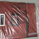 File Organizer Box with Lid, Collapsible File Folder Organizer for Office Document Storage, Filing Box with Plastic Slide for Letter Size Hanging File Folders(1 Pack, Dark Red)