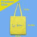 Canvas Tote Bag for Women, 100% Cotton Aesthetic Shoulder Bag with Inner Pocket & Magnetic Snap