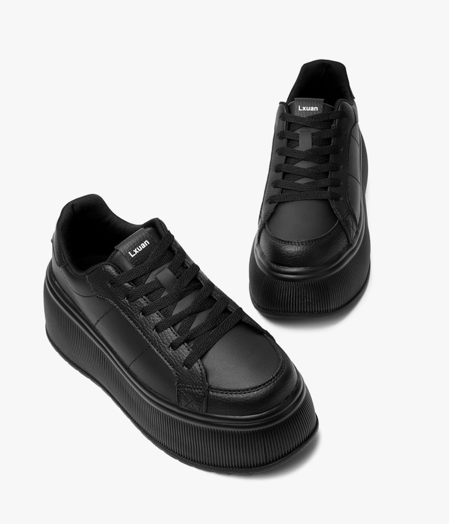 Women's Thick-Soled Fashion Sports Shoes Classic Wedge Casual Lightweight Low-top Walking Shoes 8.5