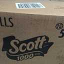 18 Rolls/Case Scott 1000 Toilet Paper, 1-Ply, 1000 Sheets Per Roll , White