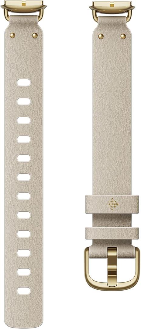 Fitbit Luxe,Leather Alternative Band,Pearl,Large
