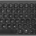 SANWA Multi Device Bluetooth Keyboard with Touchpad, Rechargeable Keypad with Trackpad for Laptop Desktop Computer PC iPad/iPhone Tablet, Compatible with MacBook, Windows, Android, iOS, Black