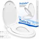 Elongated Toilet Seat with Built-In Toddler Seat 18.5" - Soft Close for Child & Adult, Potty Training Seat, Durable PP Toilet Seat, Easy Installation & Removal, Fits Most Toilet Bowls