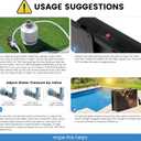 2 x Pool Fountain for Above and Inground Pools,Upgraded Dual Spray Pool Aerator with 9-Color LED Lights and 4 Modes, 360 Adjustable Pool Sprinkler Fountain Pool Cooler Pool Accessories Pool Decor