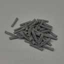 fischer Universal Plug UX 3/8 x 2 3/8" (10x60mm) R with Rim 50pcs Nylon Universal Operating Principle (Knotting or Expanding) Use in All Solid, Hollow and Board Building Materials