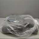 HOMBYS Sherpa Fleece Lumbar Support Pillow with Headrest for Recliner,Memory Foam Recliner Chair Cushion for Back Pain,Big High Back Support for Recliner with Chair Headrest for Elderly (Grey)