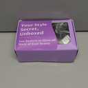 KooKaStyle Clip in Hair Extensions 4PCS Long Wavy Synthetic Dark Black Brown Fiber Double Weft Natural Thick Hairpieces 24Inch for Women