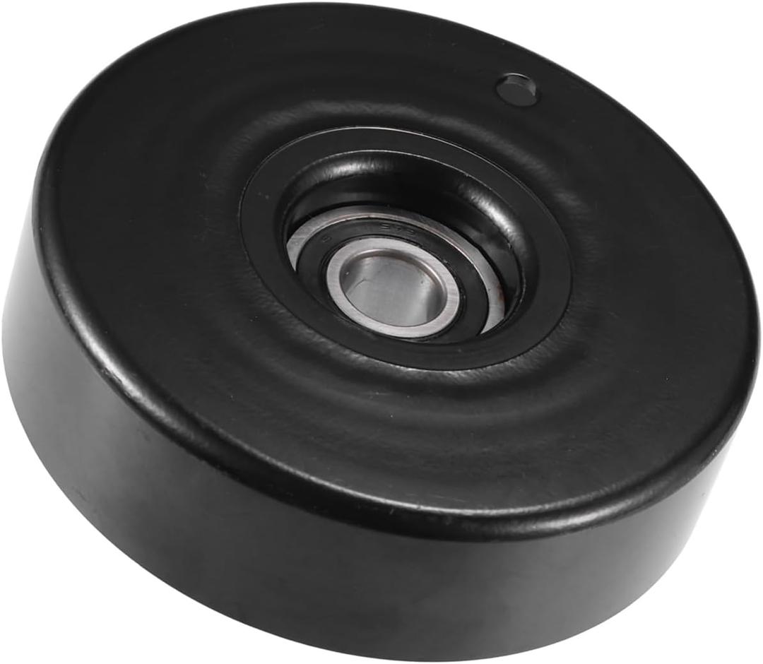Motoforti Drive Belt Tensioner Assembly Accessory Idler Pulley Tightener Pulley No.1112000070 for Mercedes-Benz SLK 230 1998-2004 Black Metal Long-lasting