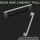 Knobonly 30 Pack Satin Nickel Finish Cabinet Pulls-7-1/2in Hole to Hole, Stainless Steel Boss Bar Kitchen Cabinet Handles and Knobs|Bedroom Closet Durable Modern Pulls