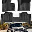 Car Floor Mats for Ineos Grenadier: 2024 2025 All Weather TPE Liners, Custom Fit 1st 2nd Row Rubber Carpet, Heavy Duty Interior Vehicle Automotive Accessories No-Slip Floormats Black 3PCS