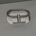 Hand Towel Ring with Shelf, 304 Stainless Steel Hand Towel Holder, Heavy Duty Bath Accessories, Wall Mounted Towel Hanger for Bathroom Kitchen (Brushed Nickel)