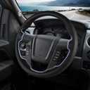 Steering Wheel Cover for Ford F150 2009-2014/ Ford Expedition 2015-2017, Car Steering Wheel Cover Protector Accessories for Ford (Black)