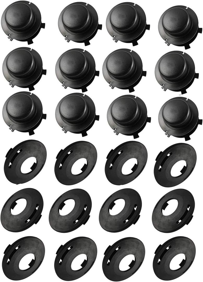 Pack of 12 Spool and Cap Combo Replacement for Stihl Head Cover 25-2 FS 90 100 110 120 130 55 80 83 85