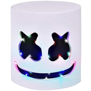 Halloween LED DJ Mask, Light Up DJ Music Festival Halloween Party Mask, HalloweenParty Costumes Cosplay Party Supplies, Suitable For Men And Women