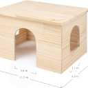 Niteangel Wood House with Window, Chinchilla and Guinea Pigs Hut Hideout