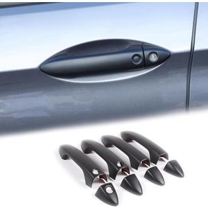 Exterior Door Handle Cover Trim for Honda Pilot 2016-2022 / Honda Ridgeline 2017-2024, 4PCS Car Outside Door Handle Protector Accessories ABS Material (Matt Black)