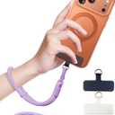 Phone Lanyard, Phone Wrist Strap for Cellphone Case, Adjustable Cell Phone Strap with 2 Tether Tabs for All Smartphones, Purple