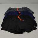 YOAKUKA Women's 2 in 1 Workout Shorts Gym Workout Yoga Running Biker Tennis Skirts Clothes Summer (X-Large, Black-dark Grey-navy Blue)