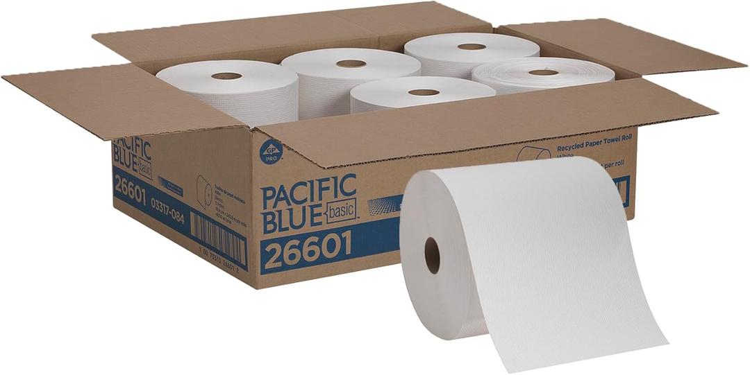 (6/CS) TOWEL ROLL ENVISION WHITE
