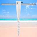 Beach Umbrella Sand Anchor,Heavy Duty Metal No Dig Beach Sand Ground Umbrella Anchor Stake,Windproof Strong Umbrella Screw Holder Stand for Umbrellas,Poles, Christmas Tree Stand Holder